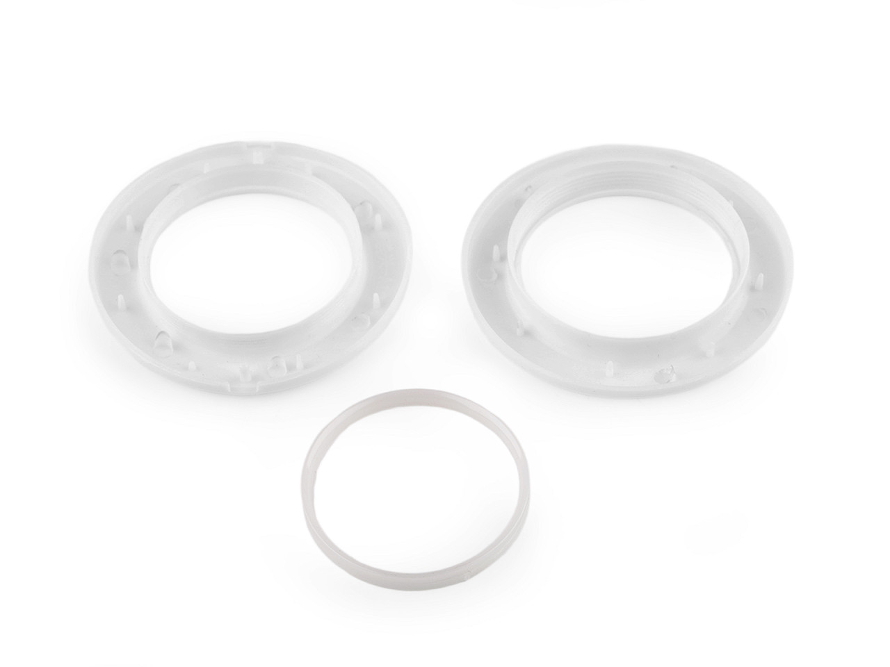 Click-öse für gardinen und vorhänge, innen-ø 42 mm - Weiß (10 Sets)