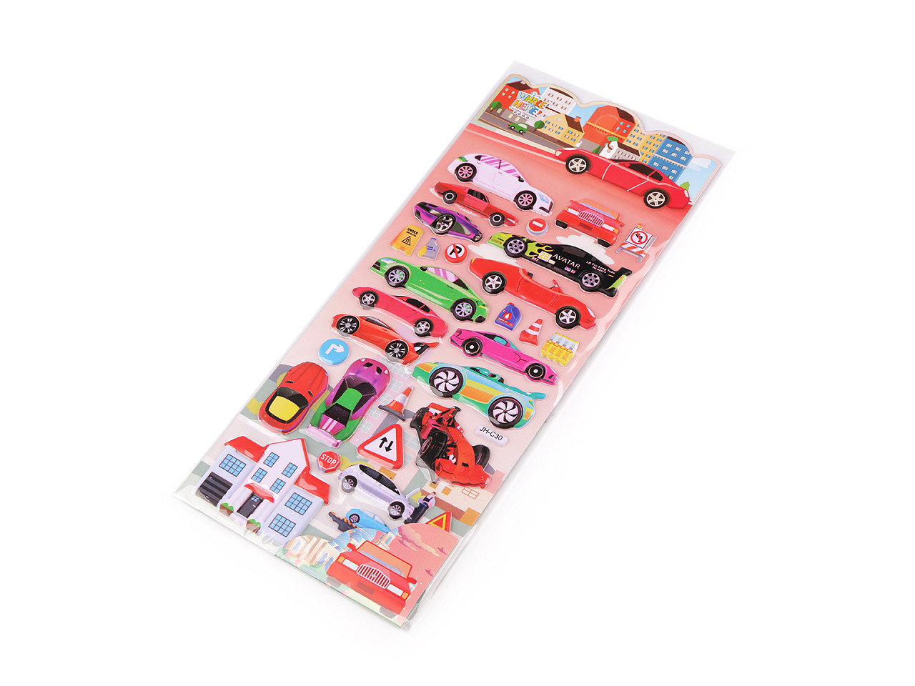 Aufkleber 3d-autos - Siehe abbildung (1 Karte)