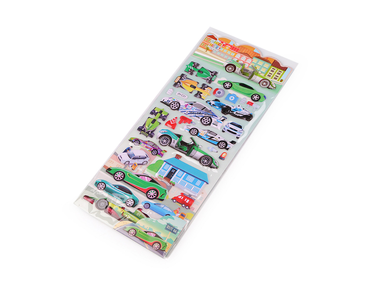 Aufkleber 3d-autos - Siehe abbildung (1 Karte)