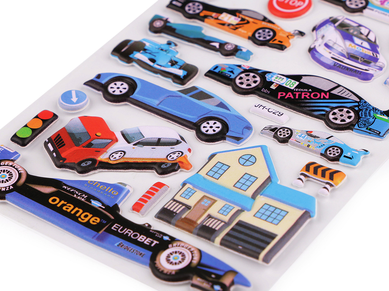 Aufkleber 3d-autos - Siehe abbildung (1 Karte)