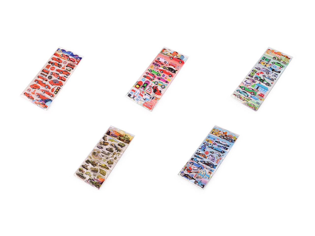 Aufkleber 3d-autos - Siehe abbildung (1 Karte)