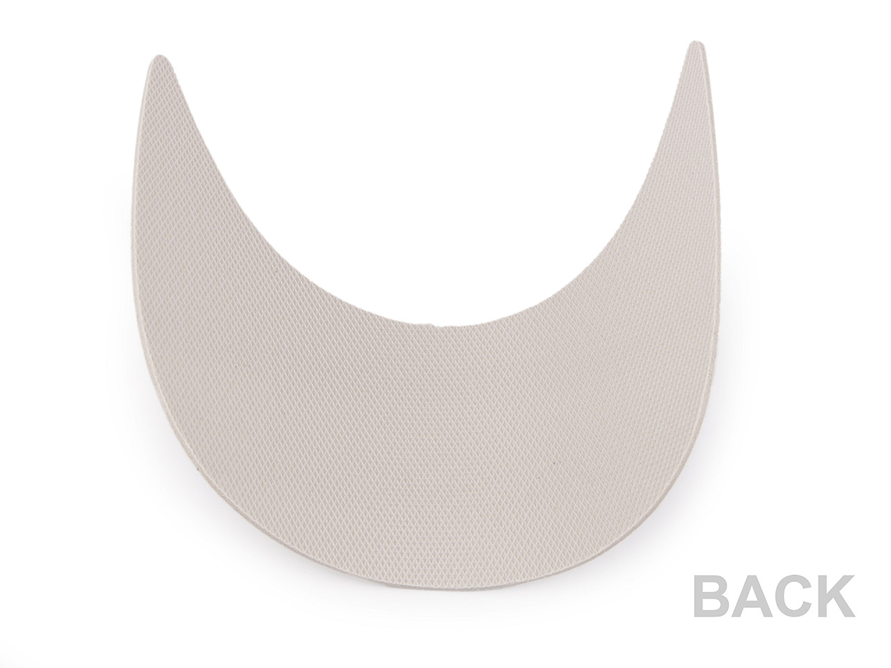 Mützenschirm – rohling, breite 75 mm - Grau-creme (5 Stücke)