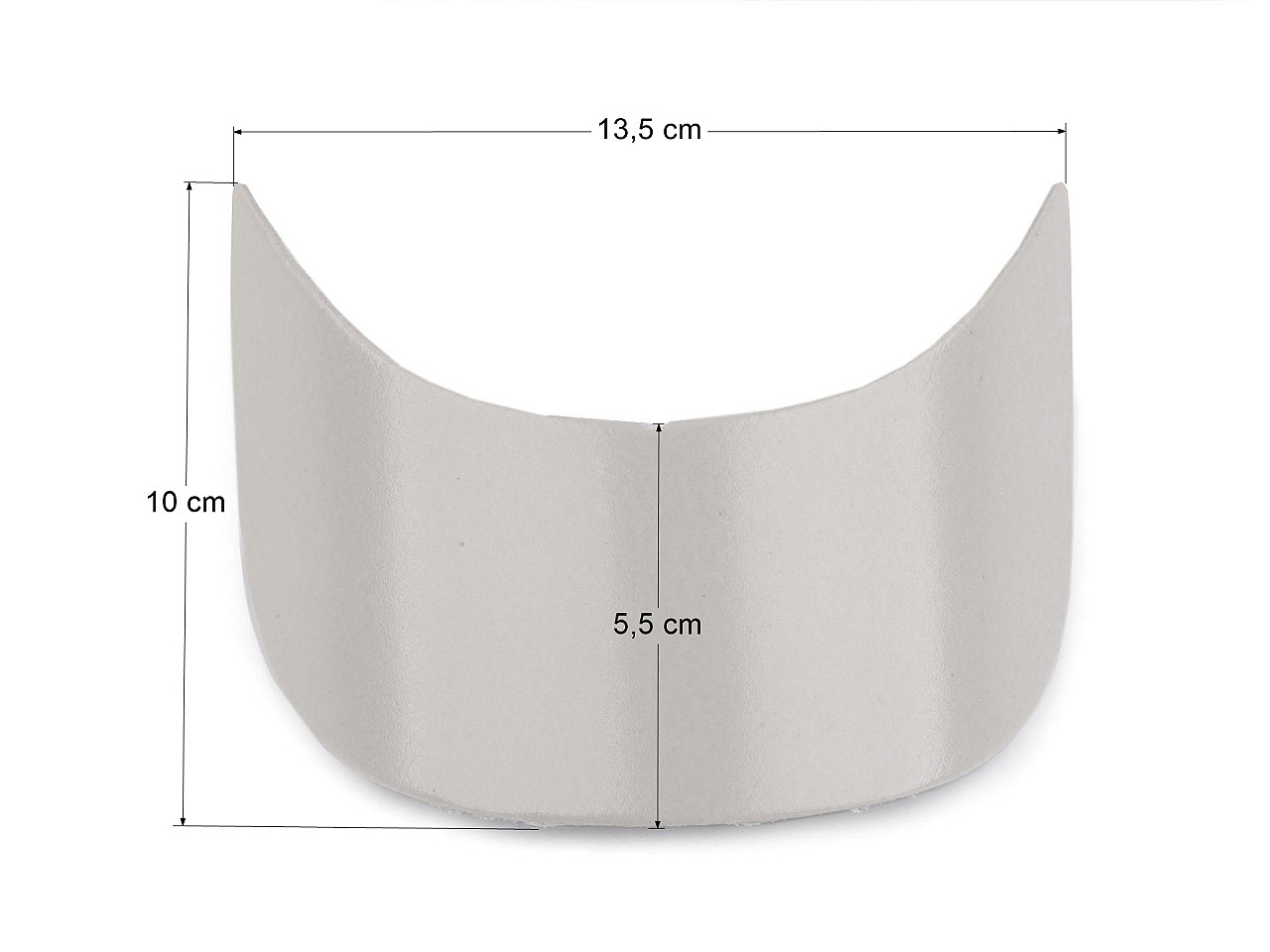 Kinder-mützenschirm – rohling, breite 55 mm - Grau-creme (5 Stücke)