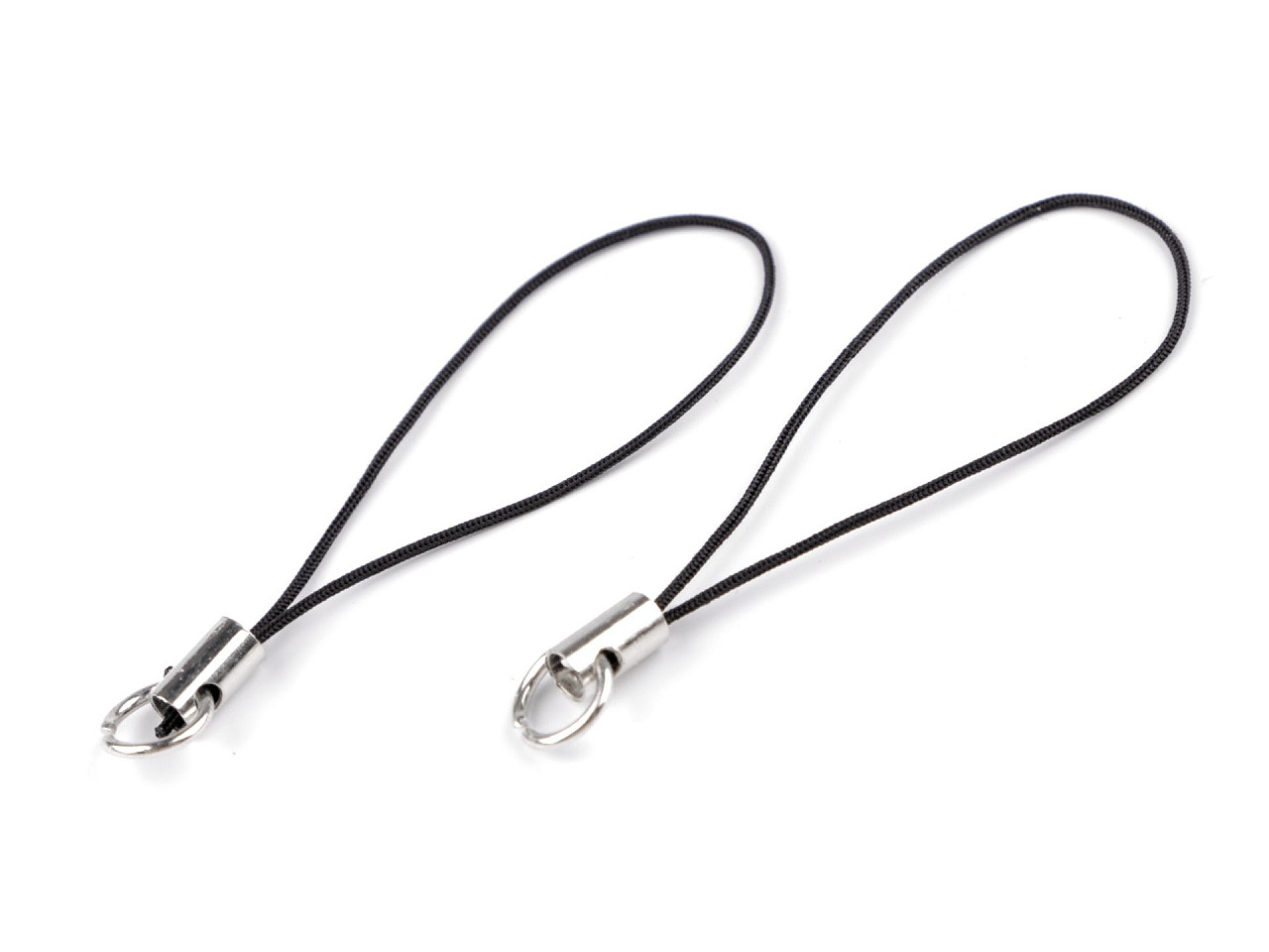 Schlaufe zur herstellung von anhängern und schlüsselanhängern mit ring - Schwarz (100 Stücke)