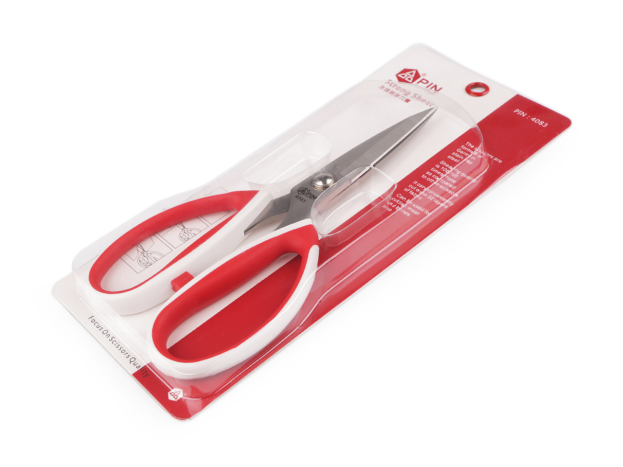 Schere pin, länge 19,5 cm - Rot (1 Stück)