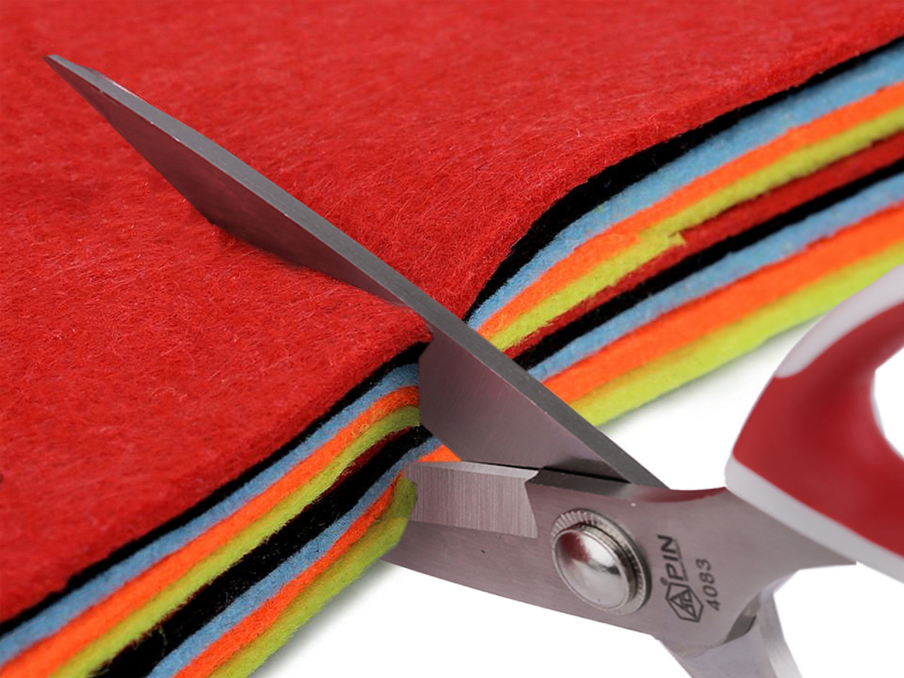 Schere pin, länge 19,5 cm - Rot (1 Stück)