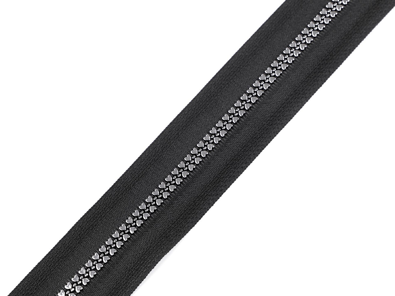 Design-knochenreißverschluss nr. 5, meterware - Schwarz (1 Meter)