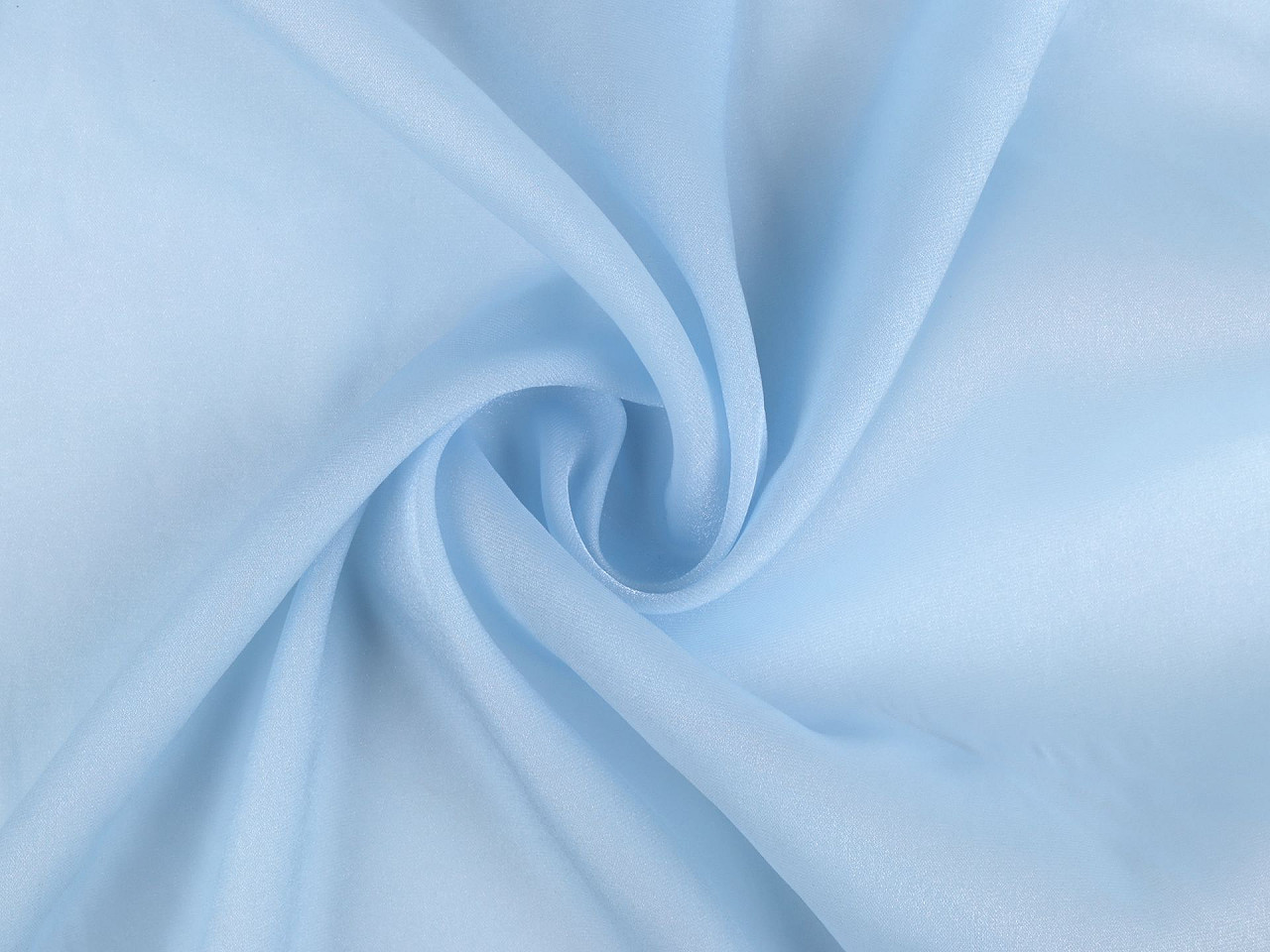 Chiffon mit glanz - Schwarz (1 Meter)