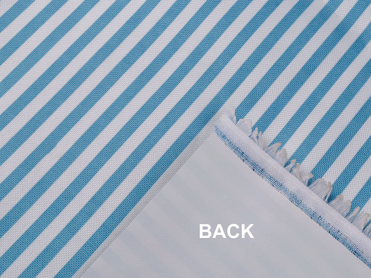 Kinderwagen-stoff 600d streifen mit pvc-behandlung - Braun (1 Meter)