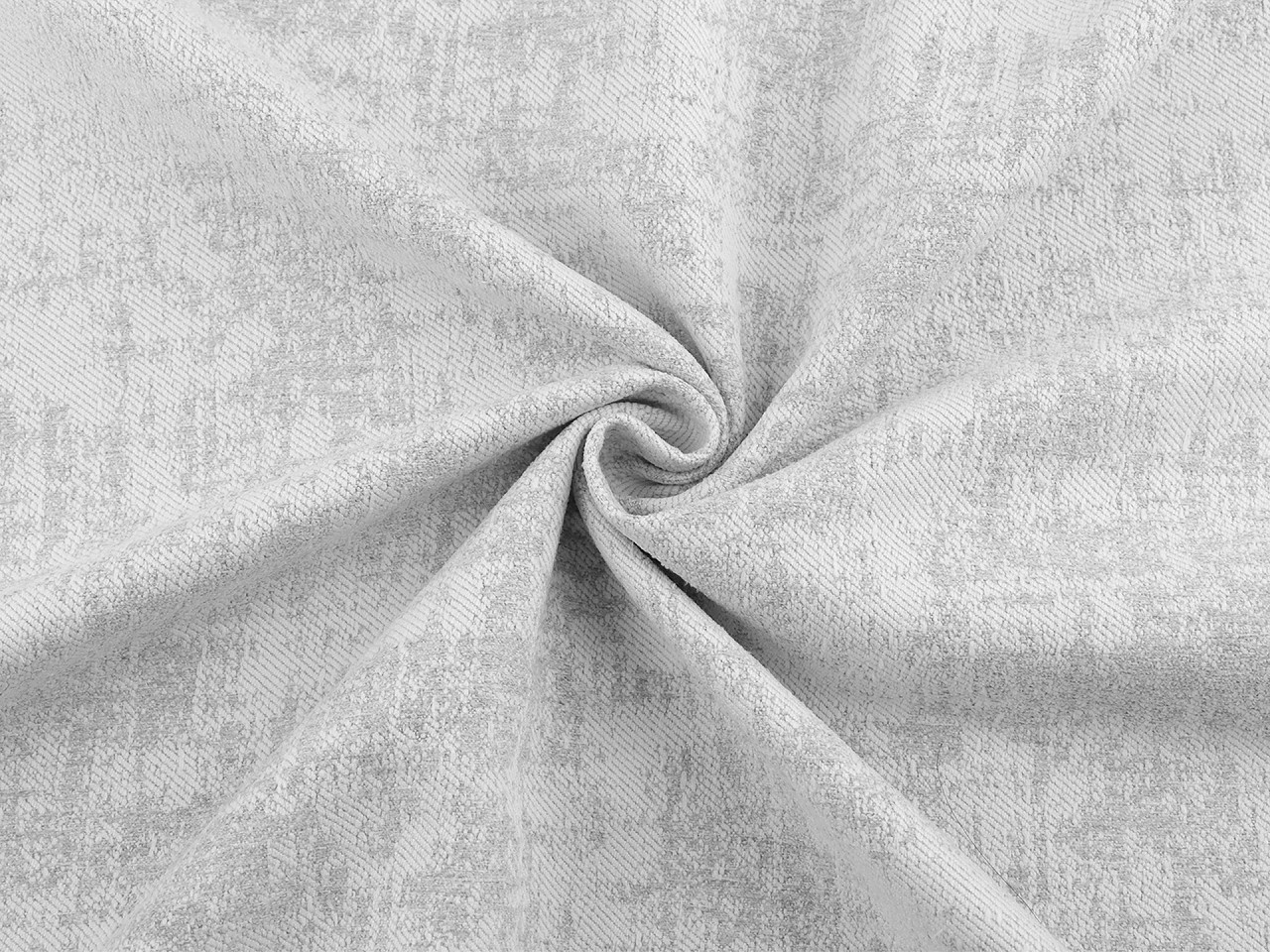 Dekorativer bezugsstoff mit chenille-struktur - Grau-trüb (1 Meter)