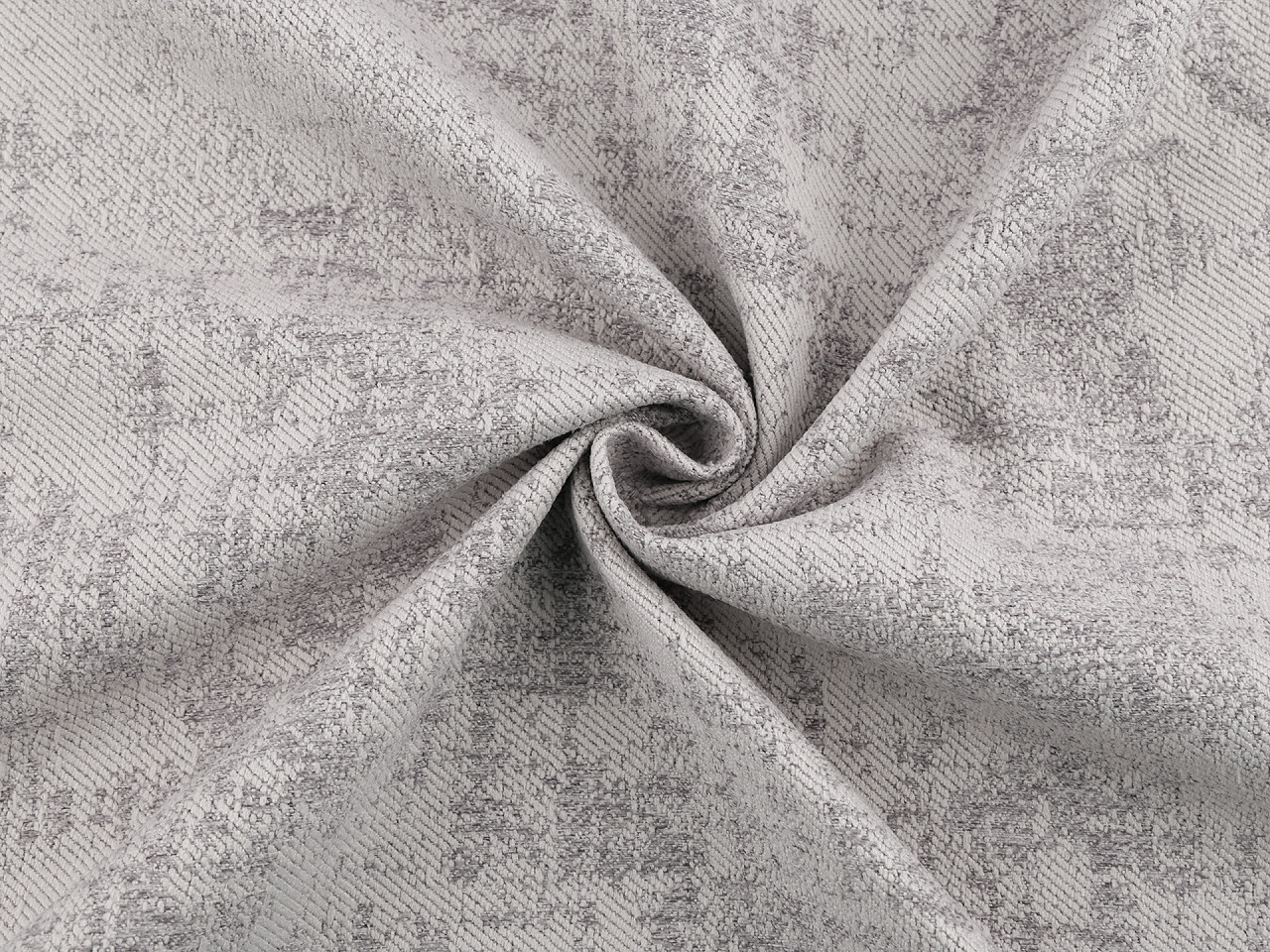 Dekorativer bezugsstoff mit chenille-struktur - Grau-trüb (1 Meter)