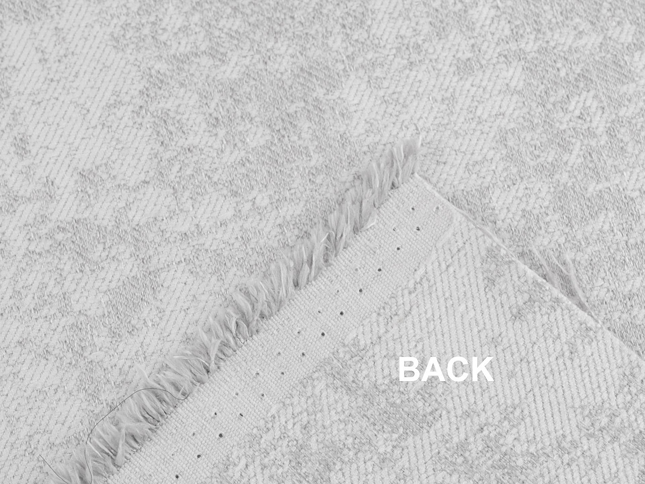 Dekorativer bezugsstoff mit chenille-struktur - Grau-trüb (1 Meter)