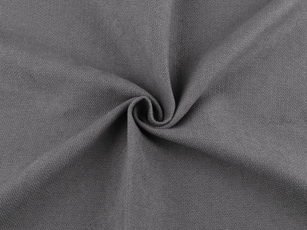 Dekostoff mit chenille-struktur - Grau (1 Meter)