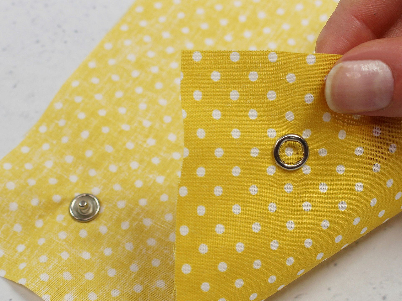 Roland baby druckknöpfe für dünne stoffe, ø 10 mm, lose - Nickel (50 Sets)