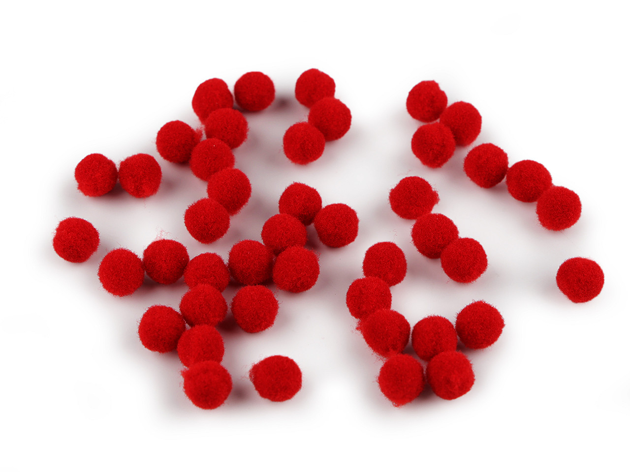 Mini-pompon, ø 8 mm - Schwarz (2000 Stücke)