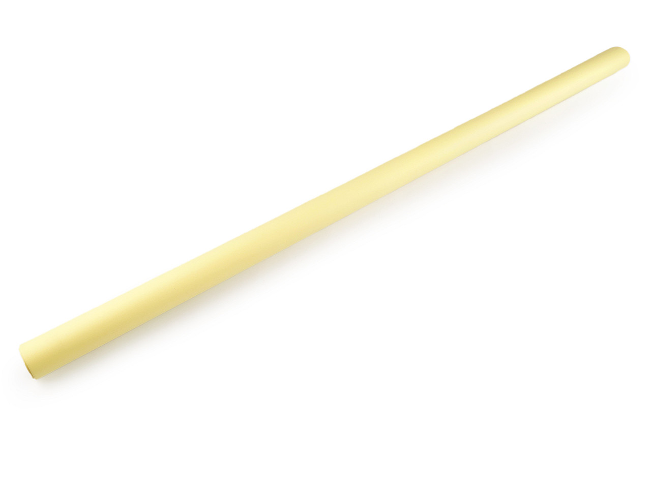 Geschenkpapier einfarbig, matt, 0,78 x 2 m - Weiss-gelb (1 Stück)