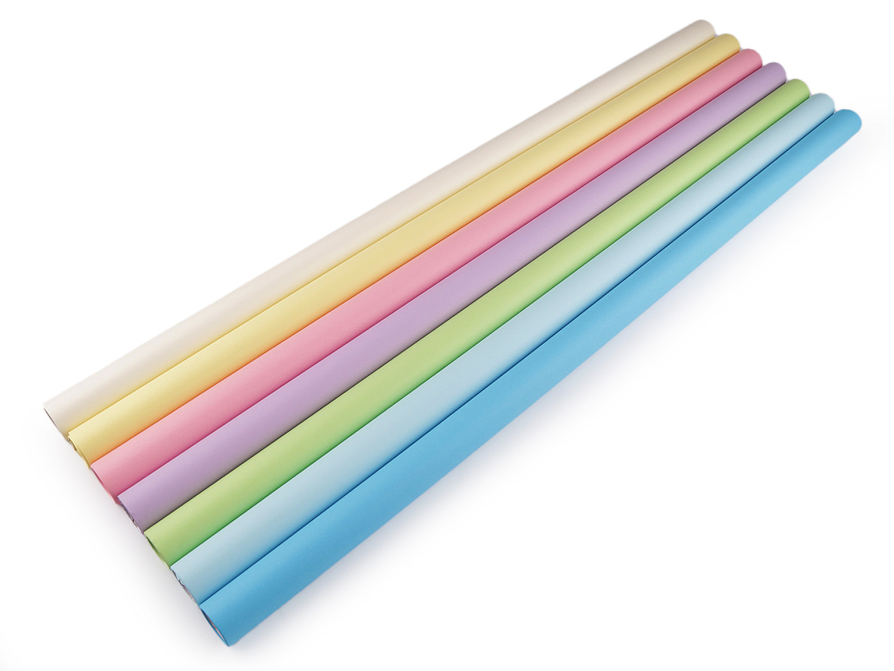 Geschenkpapier einfarbig, matt, 0,78 x 2 m - Weiss-gelb (1 Stück)