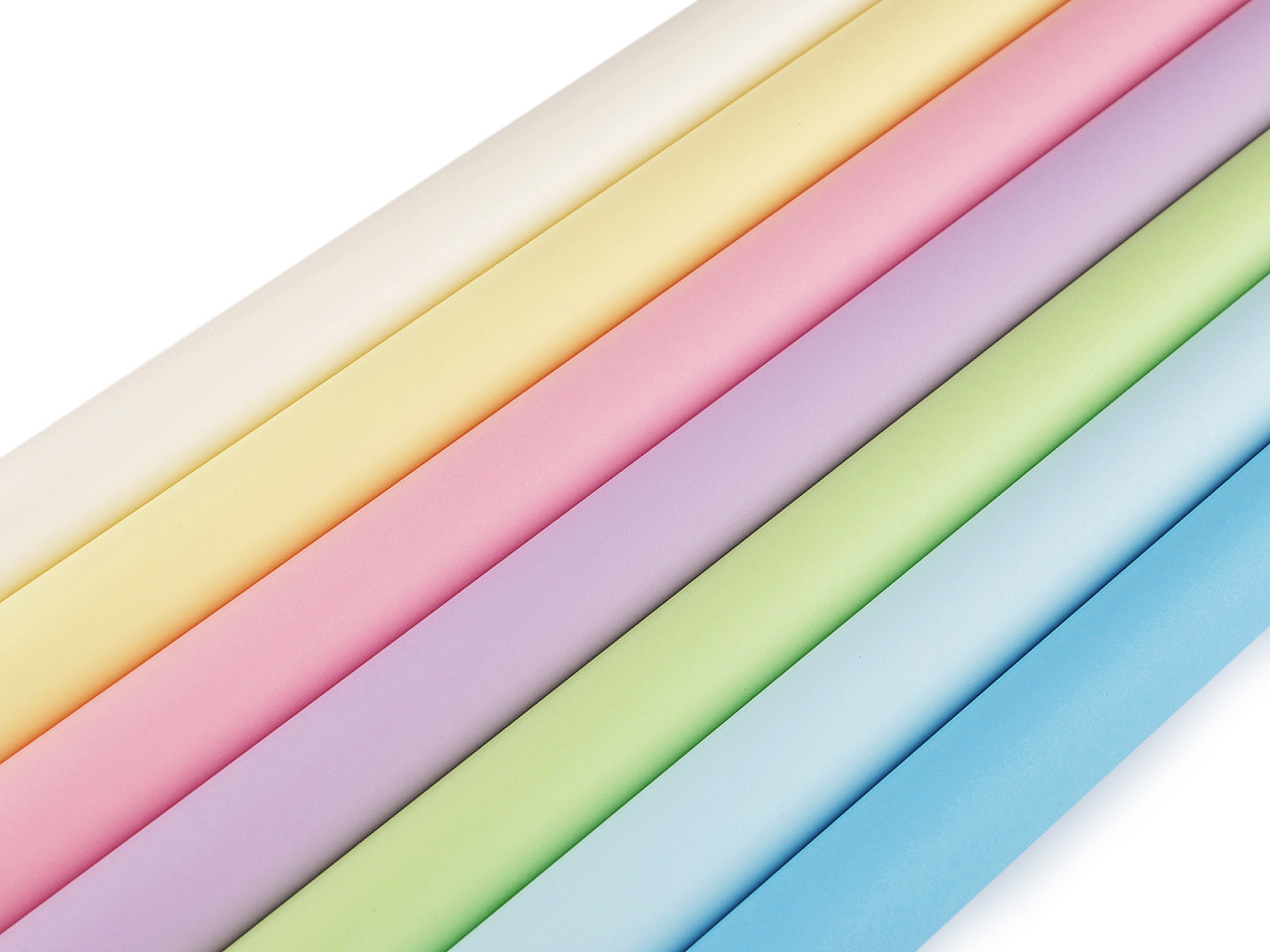 Geschenkpapier einfarbig, matt, 0,78 x 2 m - Weiss-gelb (1 Stück)