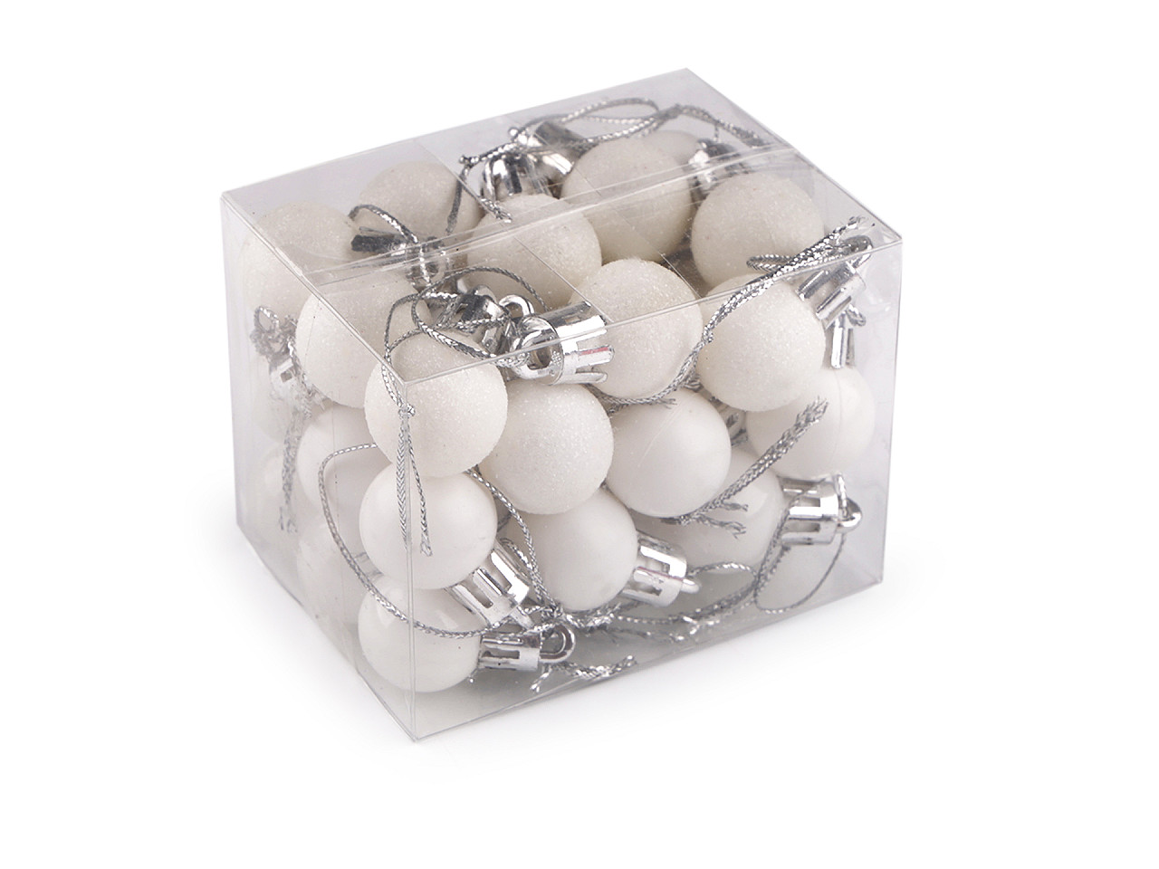 Weihnachtskugeln, ø 20 mm - Silber (1 Dosis)