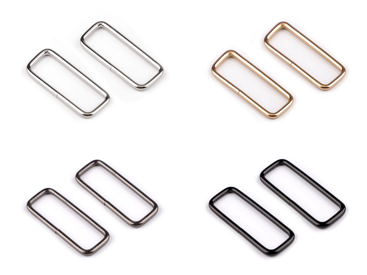 Durchzug, breite 50 mm - Nickel (10 Stücke)