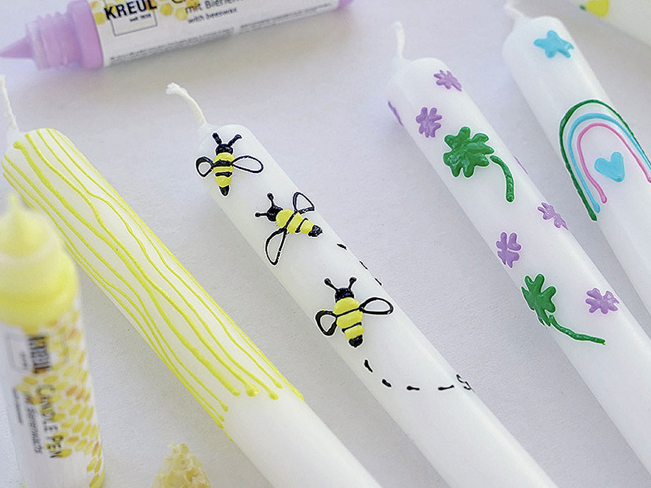 Wachsmarker für kerzen, 29 ml - Silber (1 Stück)