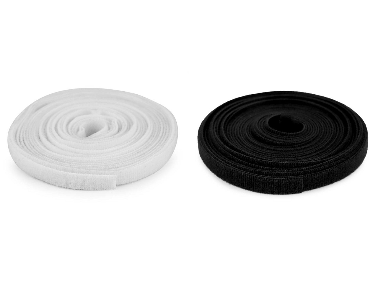 Klettverschluss für haus und garten doppelseitig, breite 10 mm - Weiß (5 Meter)