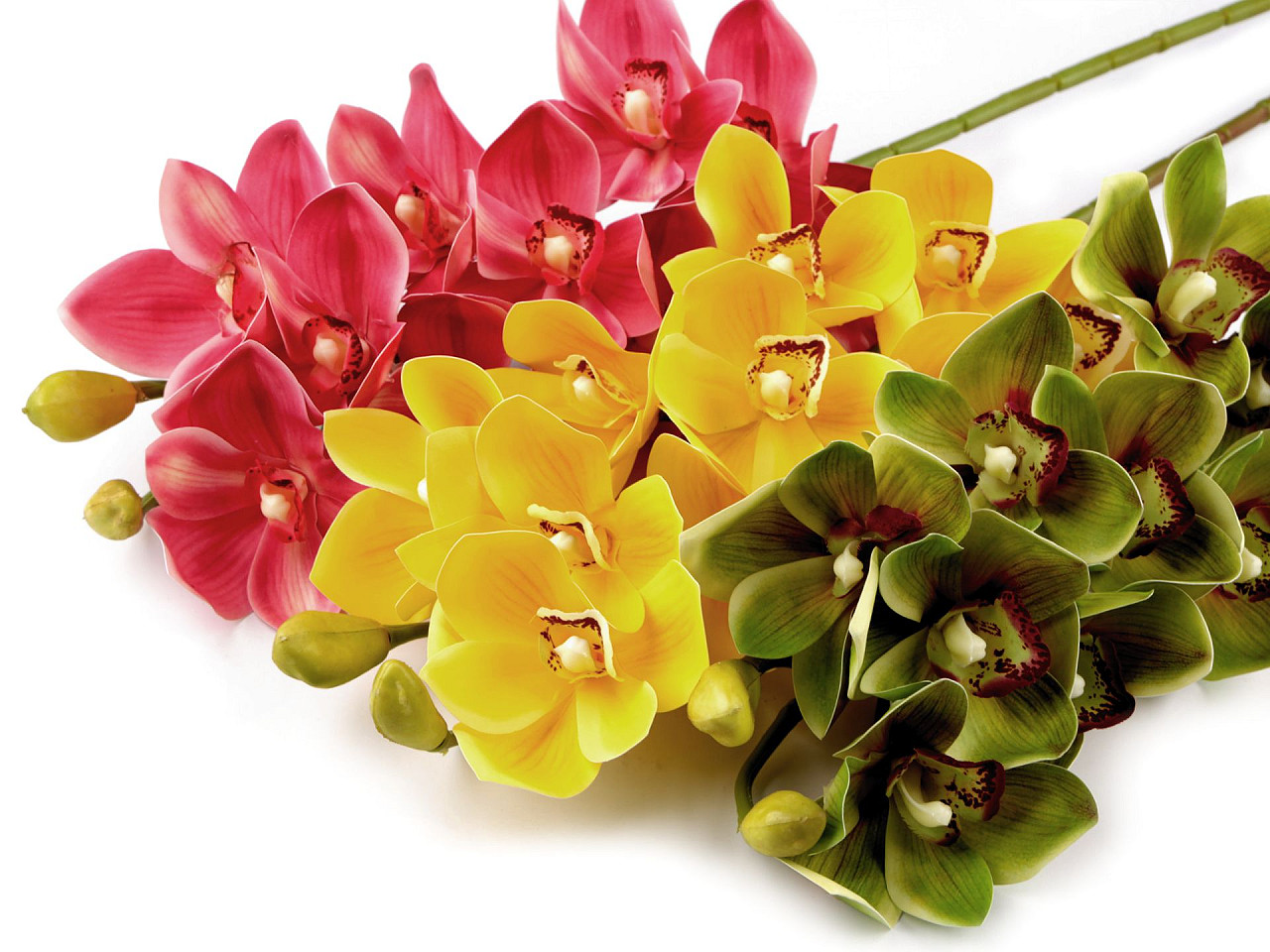 Künstliche orchidee lang - Pink (1 Stück)