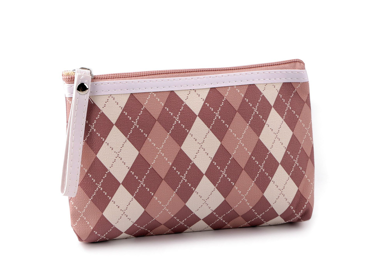 Kosmetiktasche/etui waschbar, 14 x 20 cm - Dunkelbeige (1 Stück)