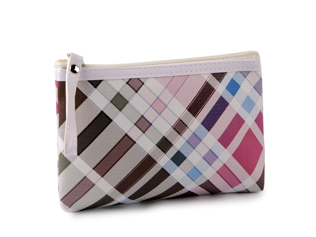 Kosmetiktasche/etui waschbar, 14 x 20 cm - Dunkelbeige (1 Stück)