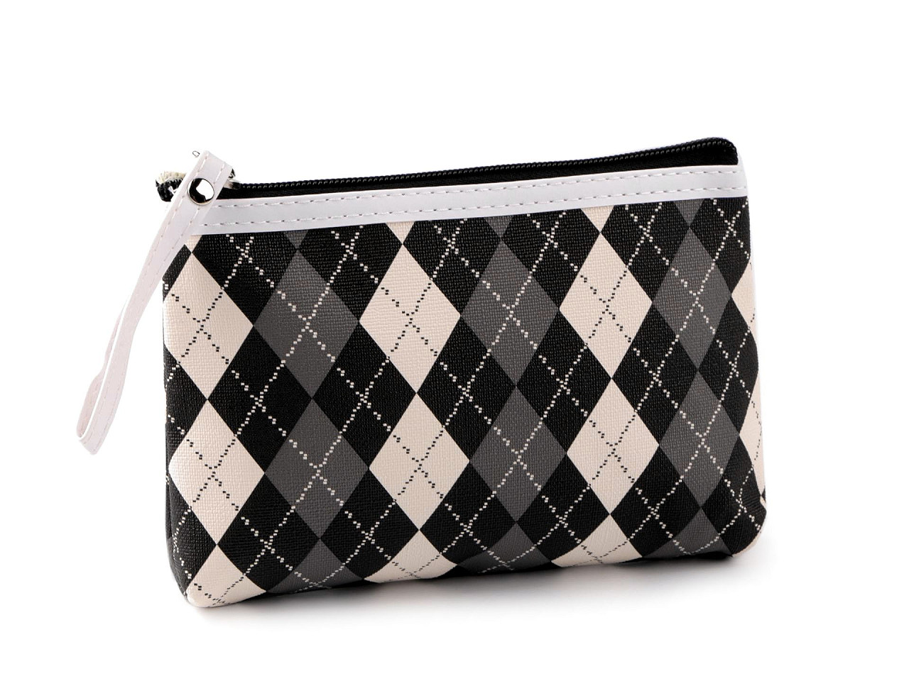 Kosmetiktasche/etui waschbar, 14 x 20 cm - Dunkelbeige (1 Stück)