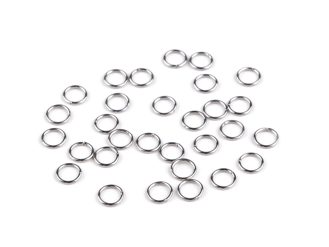 Verbindungsring aus edelstahl geschlossen, ø 6; 7; 9; 10 mm - Platine (10 Gramm)