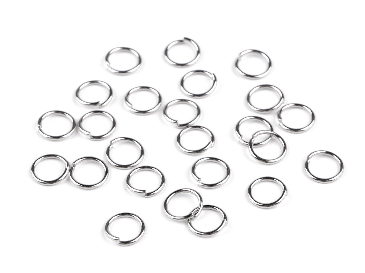 Verbindungsring aus edelstahl geschlossen, ø 6; 7; 9; 10 mm - Platine (10 Gramm)