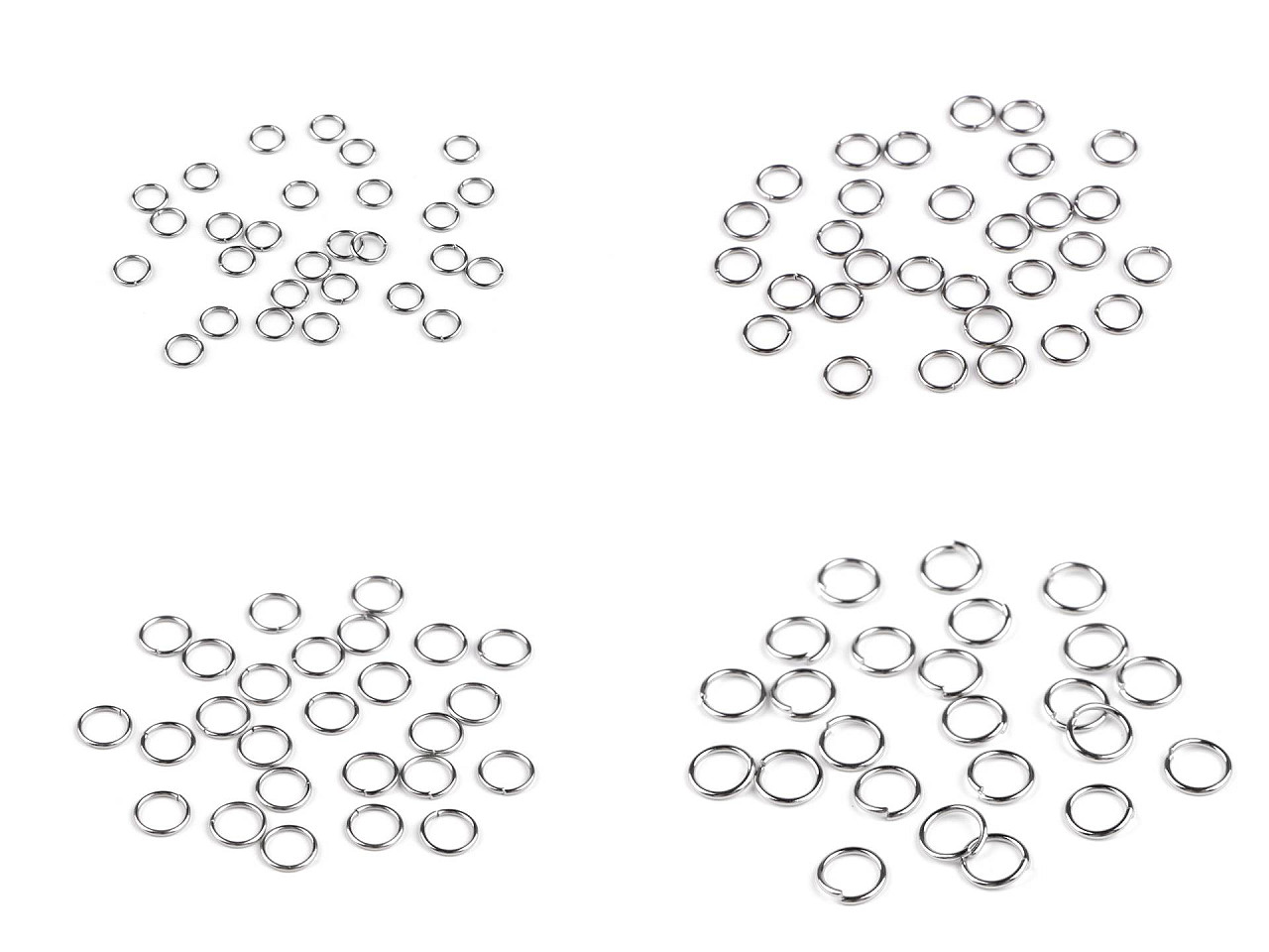 Verbindungsring aus edelstahl geschlossen, ø 6; 7; 9; 10 mm - Platine (10 Gramm)