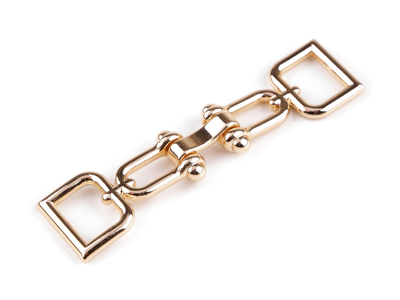 Dekorativer verschluss, durchzug 15 mm - Nickel (15 Paare)